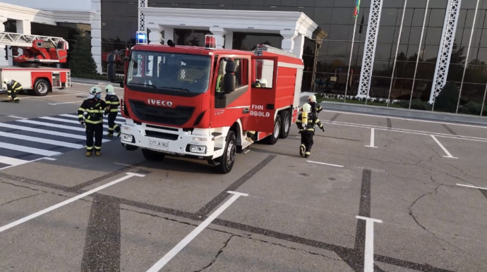 FHN Qəbələ aeroportunda təlim keçirdi - VİDEO