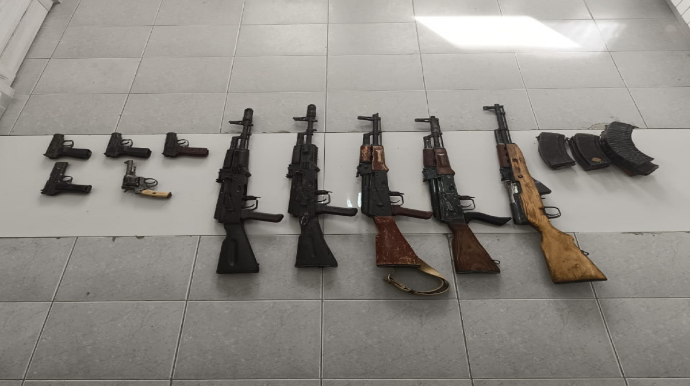 Laçında silah-sursat aşkarlanıb  - VİDEO