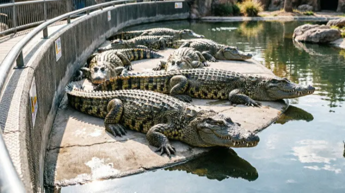 Zooparkda dəhşət: 3 yaşlı uşağı timsahların ağzına atdı 