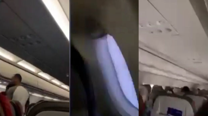 Çili aviaşirkətinə məxsus təyyarədə sərnişinlər ölüm həyəcanı yaşadılar  - VİDEO