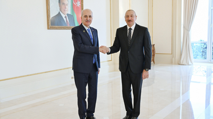 Prezident Numan Kurtulmuşu qəbul etdi - FOTOLAR 