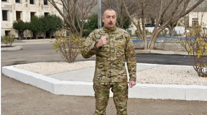 "Ermənistan Laçın yolundan minaların, silah-sursatın daşınması üçün istifadə edib" - Prezident 