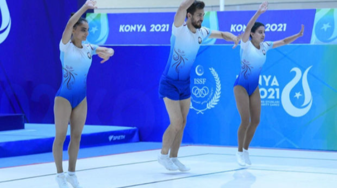 Azərbaycan gimnastlarından ibarət üçlük İslamiadanın gümüş medalını qazanıb  