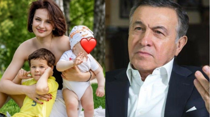 Araz Ağalarovun 27 yaşlı xanımı və övladları - FOTO