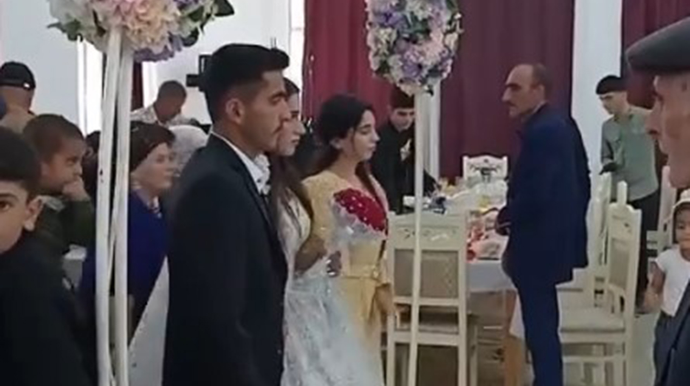 Əfsanənin yasa dönən toyundan görüntülər - VİDEO