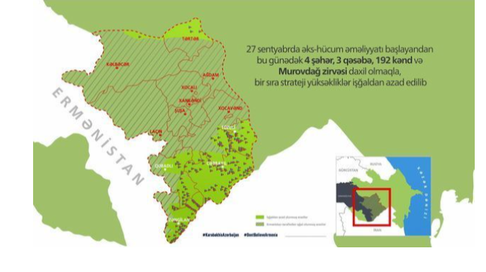199 освобожденных азербайджанской армией населенных пунктов отображены на интерактивной карте  - ВИДЕО
