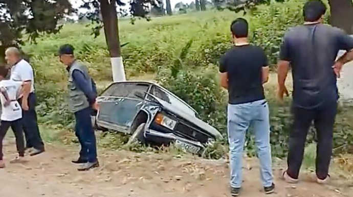 Astarada idarəetmədən çıxan “VAZ” kanala düşdü - VİDEO