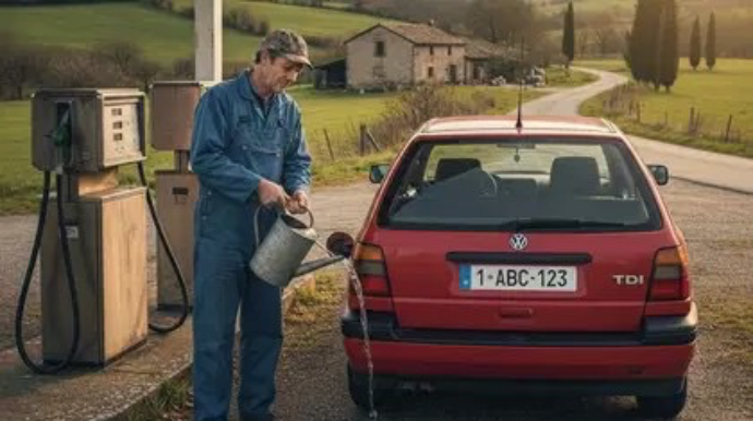 Dizel yanacağına məcburi su qatıldıqda nə baş verir? - FOTO