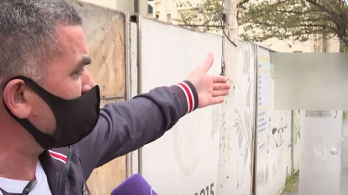 Bakıda reklam lövhələri və dirəklər təhlükə yaradır