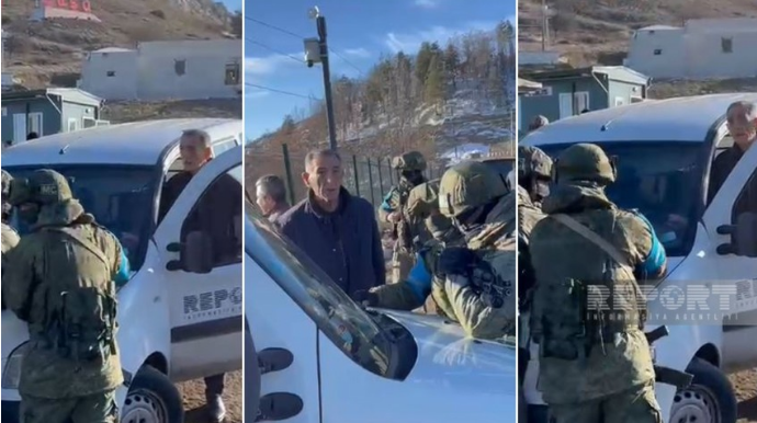 Опекающие сепаратистов российские "миротворцы" идут на азербайджанских журналистов с автоматами