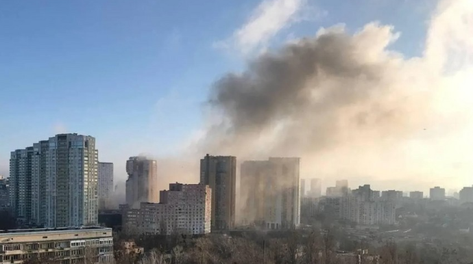 Kiyevdə hava limanı yaxınlığında partlayış olub 