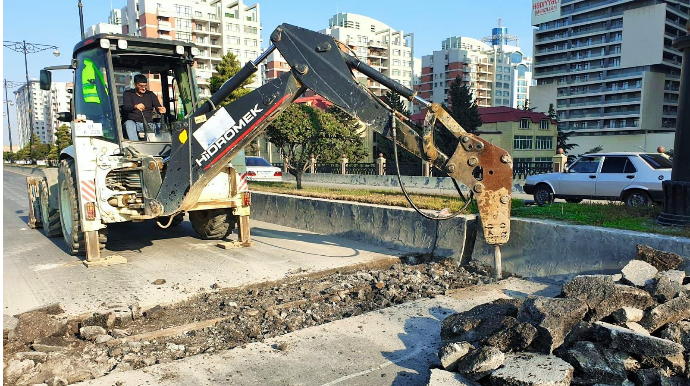 Bakıda “Qələbə dairəsi” istiqamətində hərəkətə məhdudiyyət ləğv edilib  - FOTO
