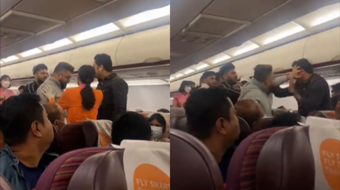 Təyyarədə dava salaraq məşhurlaşdılar - VİDEO 