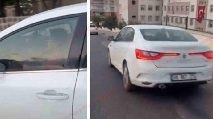 Azyaşlı övladına avtomobil sürməyə icazə verən ata cərimə olundu; 18 min - VİDEO 