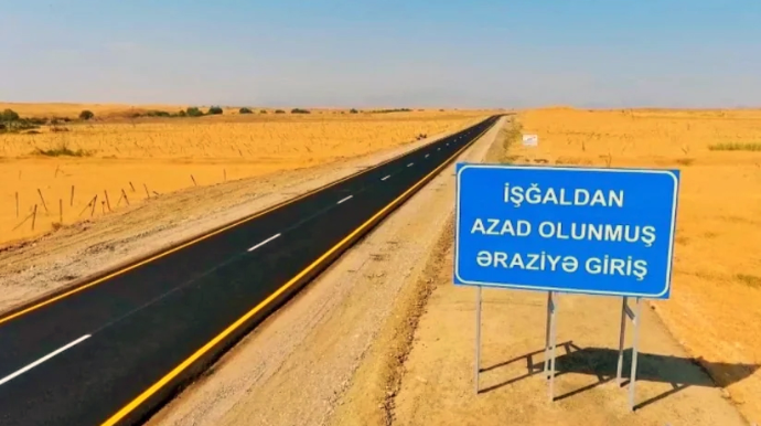 Azad olunmuş ərazilərdə 571 km-dən artıq yol bərpa edilib 