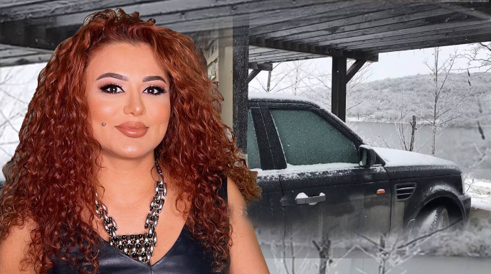 Əməkdar artistin avtomobili Şamaxıda ilişib qaldı - VİDEO 