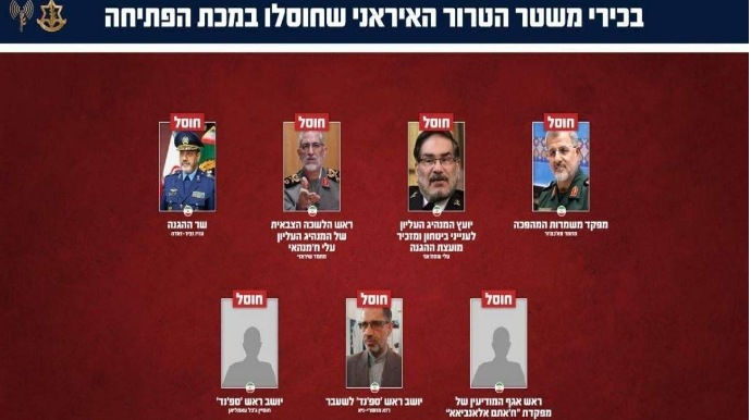 Bоенное руководство Ирана уничтожено - Армия обороны Израиля 