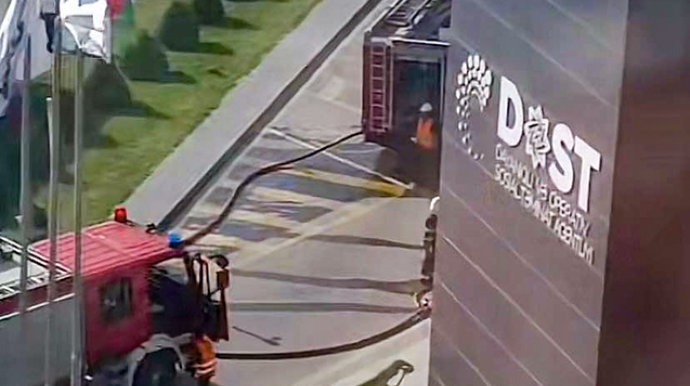 Yanğın olan DOST Mərkəzi müvəqqəti bağlandı