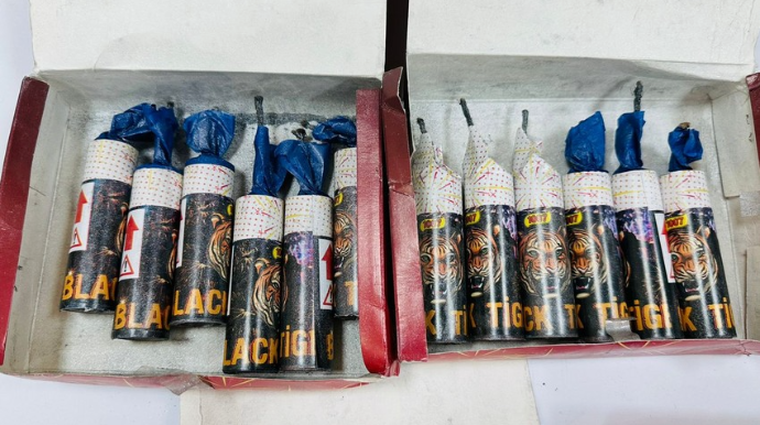 Şəkidə pirotexniki vasitələri gizli satanlar məsuliyyətə cəlb olunublar - FOTO - VİDEO