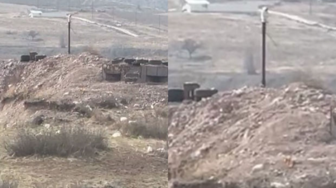 Ordumuz iş başında: Separatçıların müşahidə kameraları məhv edildi - ANBAAN VİDEO