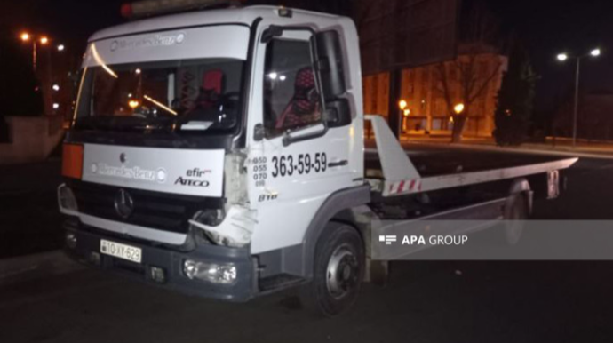 Evakuator piyadanı vurub öldürdü