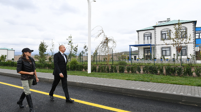 İlham Əliyev və Mehriban Əliyeva Zəngilan rayonunda səfərdə olublar  - FOTO