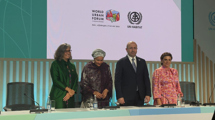 WUF13-ün bağlanış mərasiminə dair mətbuat konfransı keçirildi  - FOTO 