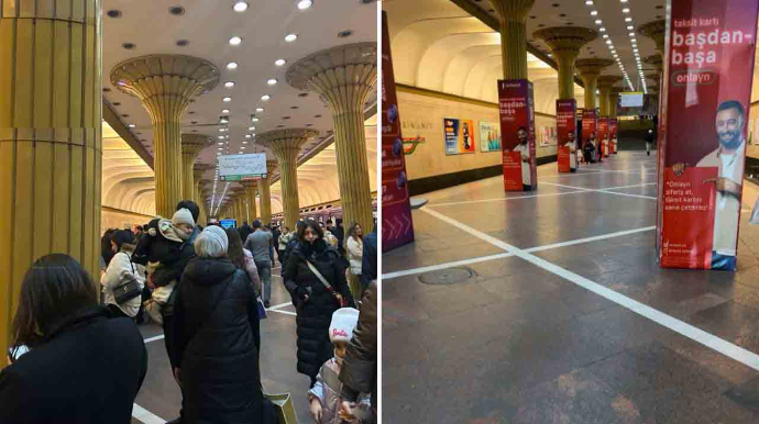 Həsənağa Məmmədovun yer aldığı reklam lövhələri metrodan YIĞIŞDIRILIDI - FOTOFAKT 