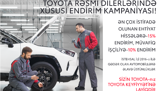 Toyota avtomobillərinin qeydinə qalmağa davam edir - FOTO