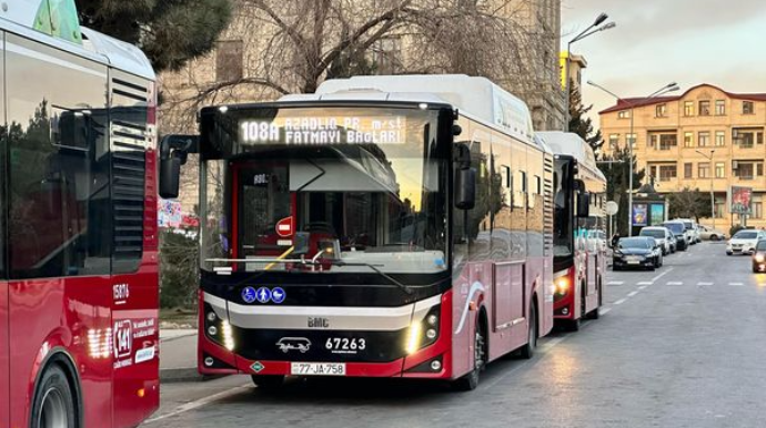 Bu istiqamətdə avtobuslar sərnişinlərin xidmətinə verildi  - FOTO