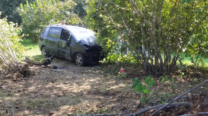 Zaqatalada avtomobil aşıb, xəsarət alan var - FOTO 