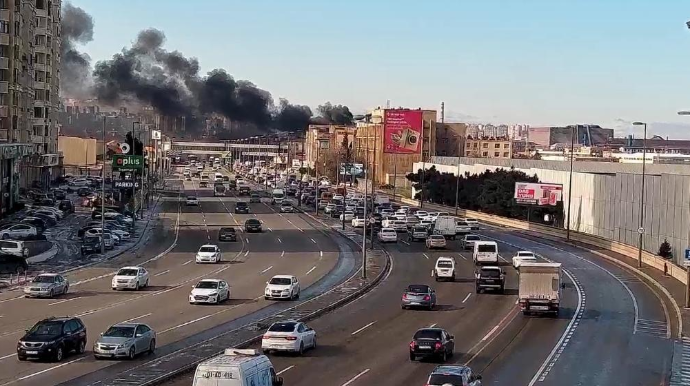 Dərnəgüldə obyekt yanır; polis əraziyə cəlb olundu - FOTO