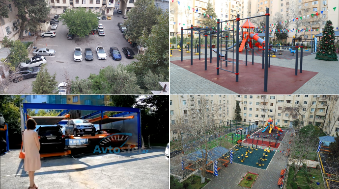 İcra hakimiyyətləri məhəllə daxilində qanunsuz parkinqlər yaradır - VİDEO 