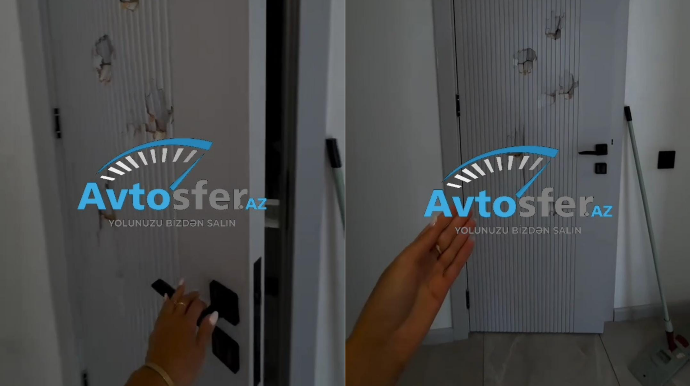 Ev sahibi kirayəşinlərdən şikayət etdi: “Bu qapını ərəblər yox, özmüzkülər qırıb” - VİDEO 