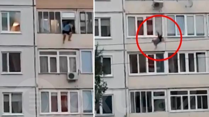 “Araq dostunu” altıncı mərtəbədən yerə atdı – ANBAAN VİDEO 