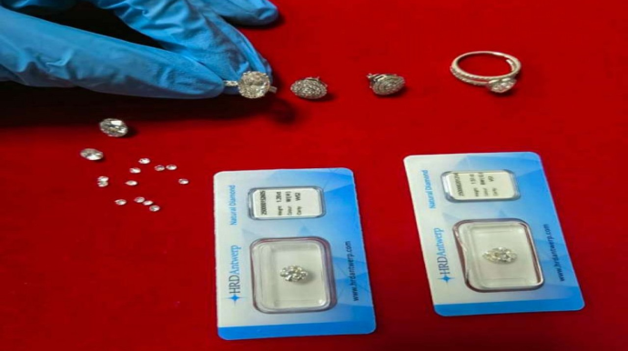 Brilyant qaşlar və qızıl-zinət əşyaları aşkar edildi 