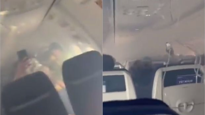 ABŞ-da təyyarənin mühərrikinə girən quş sərnişinlərə həyəcan yaşatdı - VİDEO 