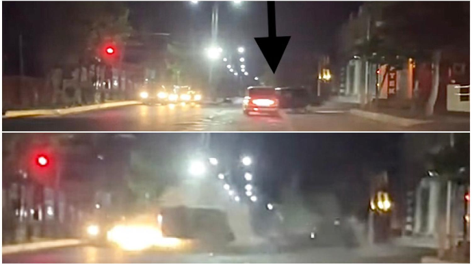 Masallıda baş vermiş dəhşətli qəzanın  görüntüsü anbaan kameraya düşdü   - VİDEO