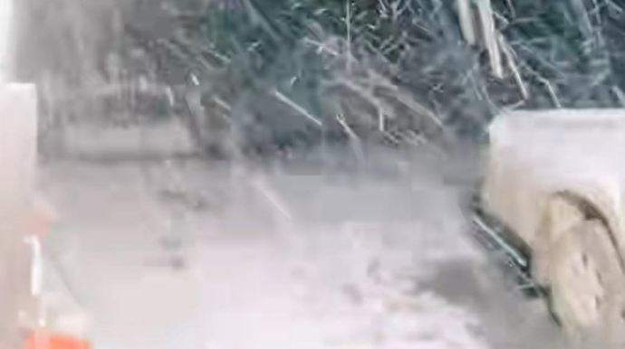 Laçının 3 kəndinə qar yağır - FOTO