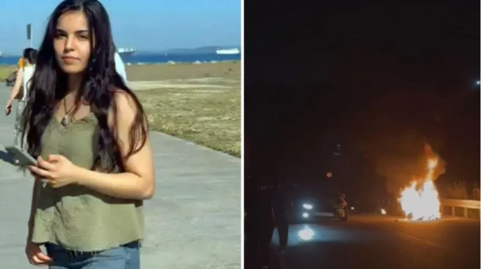 25 yaşlı qız motosiklet qəzasında yanaraq öldü  - VİDEO