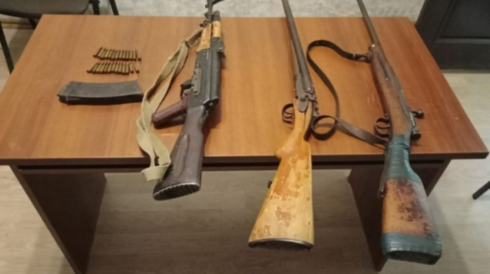 DİN ötən gün aşkar olunan silah-sursatın sayını açıqladı 