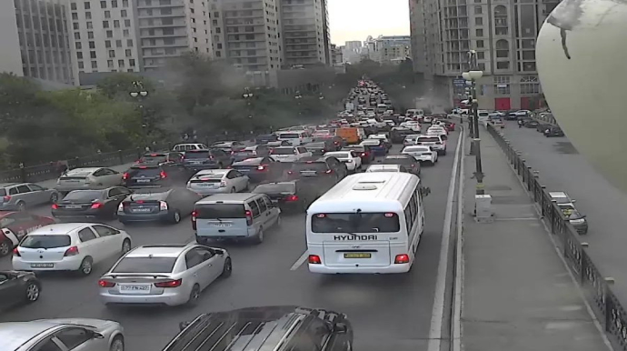 Paytaxtda bu yollarda sıxlıqdır - SİYAHI   - FOTO