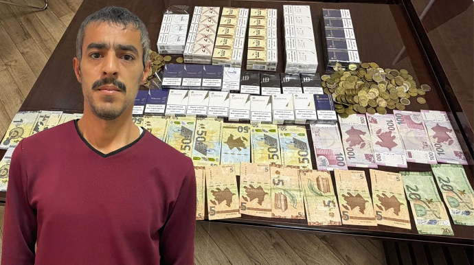 Bir neçə marketdən 10 min manatlıq oğurluq etdi - VİDEO