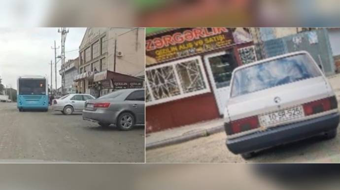 Avtobus dayanacağı yoxdur, amma sürücüyə cərimə yazılıb - ŞİKAYƏT  - FOTO - VİDEO