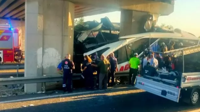 Sərnişin avtobusu qəzaya uğradı: 11 nəfər ÖLDÜ   - FOTO - YENİLƏNİB