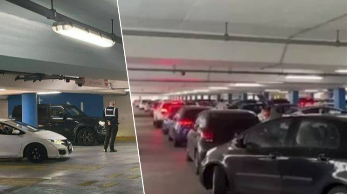 Dəhşətli tıxac:  sürücülər 3 saat parkinqdən çıxa bilmədi