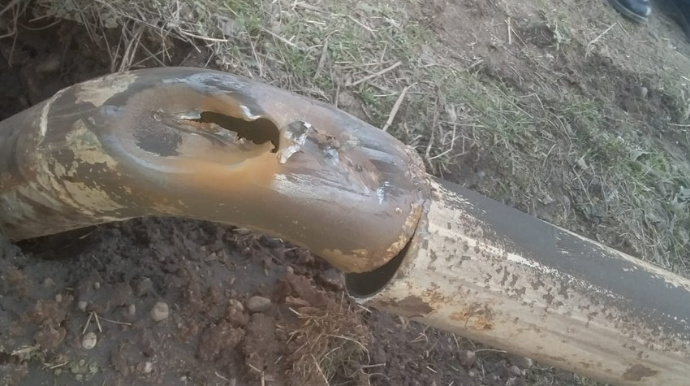 Qubada yol qəzası onlarla abonentin qazsız qalmasına səbəb olub - FOTO