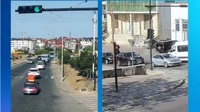 Üç yolayrıcında yeni svetoforlar istifadəyə verilib - ÜNVANLAR