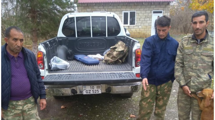 Taxtakörpüdə qanunsuz ov edən şəxslər saxlanılıblar 