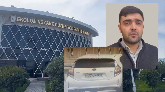 Narkoman sürücü ikinci dəfə hallı tutuldu; Ekologiya postunda - FOTO 